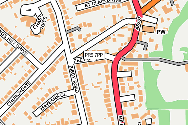 PR9 7PP map - OS OpenMap – Local (Ordnance Survey)