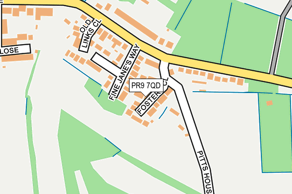 PR9 7QD map - OS OpenMap – Local (Ordnance Survey)