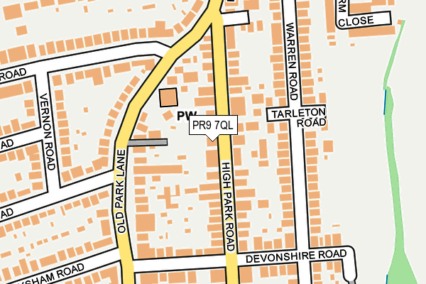 PR9 7QL map - OS OpenMap – Local (Ordnance Survey)
