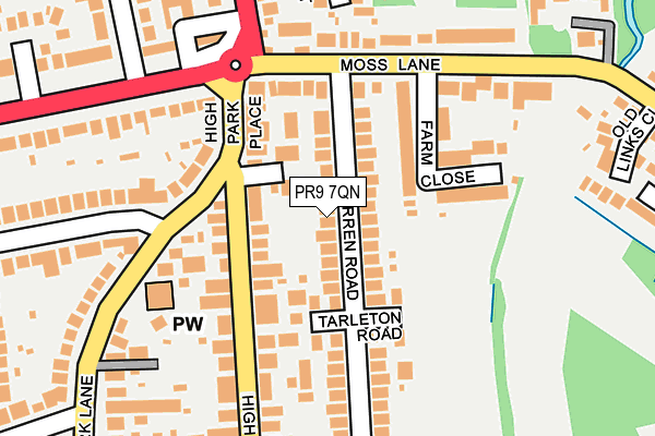 PR9 7QN map - OS OpenMap – Local (Ordnance Survey)