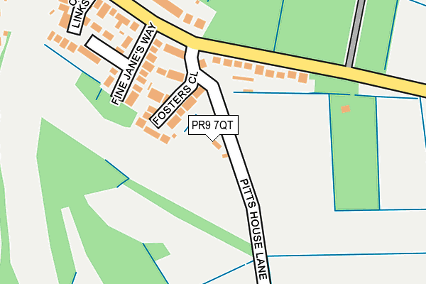 PR9 7QT map - OS OpenMap – Local (Ordnance Survey)