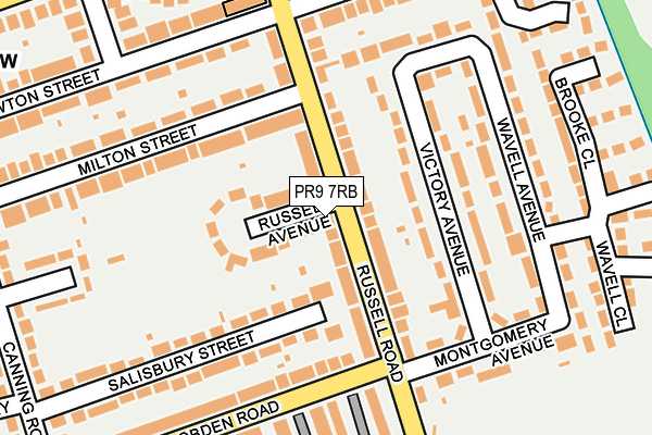 PR9 7RB map - OS OpenMap – Local (Ordnance Survey)