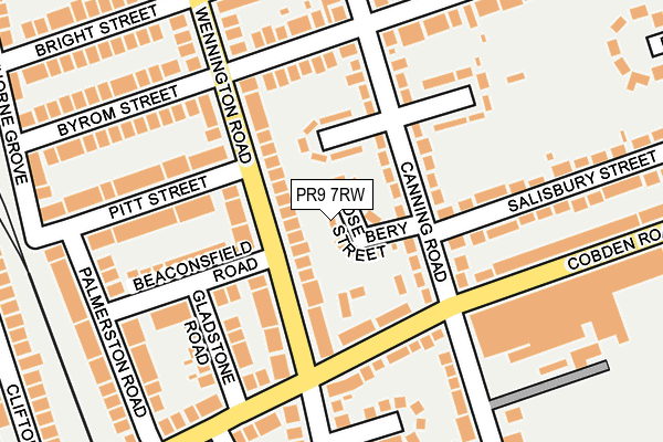 PR9 7RW map - OS OpenMap – Local (Ordnance Survey)