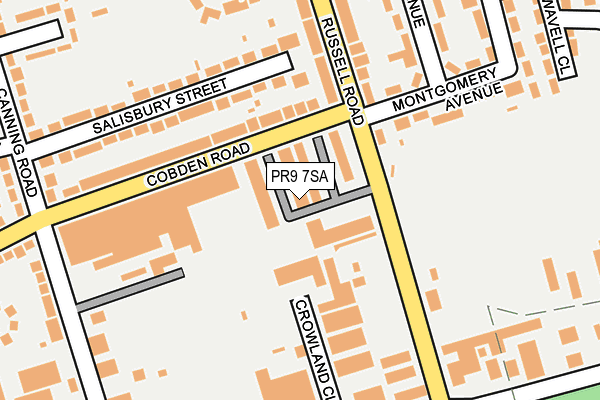 PR9 7SA map - OS OpenMap – Local (Ordnance Survey)