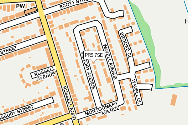 PR9 7SE map - OS OpenMap – Local (Ordnance Survey)