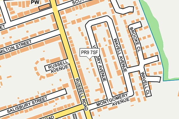 PR9 7SF map - OS OpenMap – Local (Ordnance Survey)