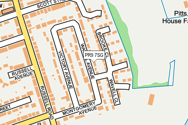 PR9 7SG map - OS OpenMap – Local (Ordnance Survey)