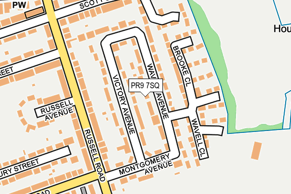 PR9 7SQ map - OS OpenMap – Local (Ordnance Survey)