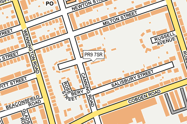 PR9 7SR map - OS OpenMap – Local (Ordnance Survey)