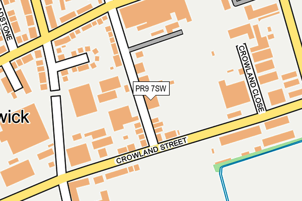 PR9 7SW map - OS OpenMap – Local (Ordnance Survey)