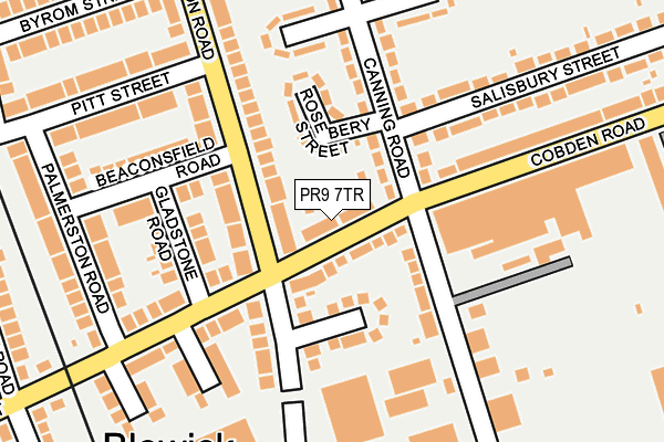 PR9 7TR map - OS OpenMap – Local (Ordnance Survey)