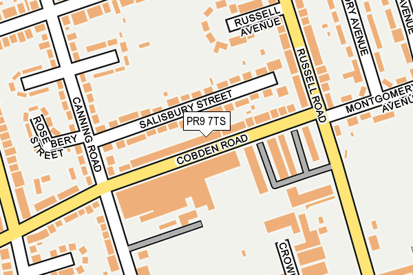 PR9 7TS map - OS OpenMap – Local (Ordnance Survey)