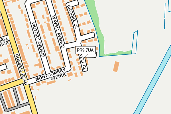 PR9 7UA map - OS OpenMap – Local (Ordnance Survey)