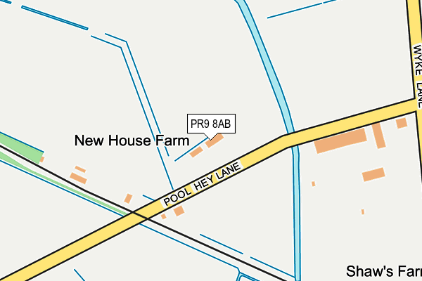 PR9 8AB map - OS OpenMap – Local (Ordnance Survey)