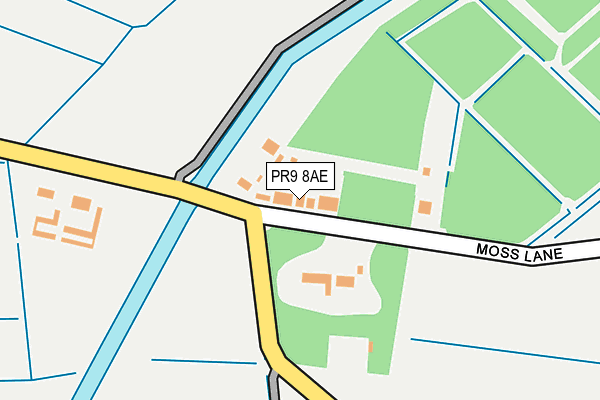 PR9 8AE map - OS OpenMap – Local (Ordnance Survey)