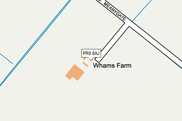 PR9 8AJ map - OS OpenMap – Local (Ordnance Survey)