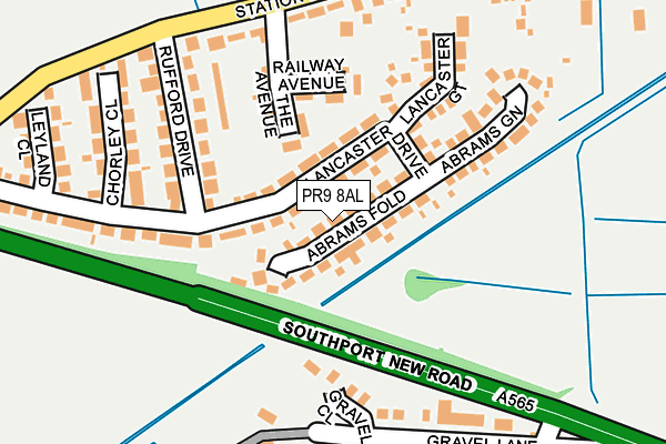 PR9 8AL map - OS OpenMap – Local (Ordnance Survey)