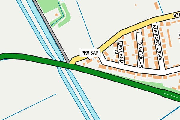 PR9 8AP map - OS OpenMap – Local (Ordnance Survey)