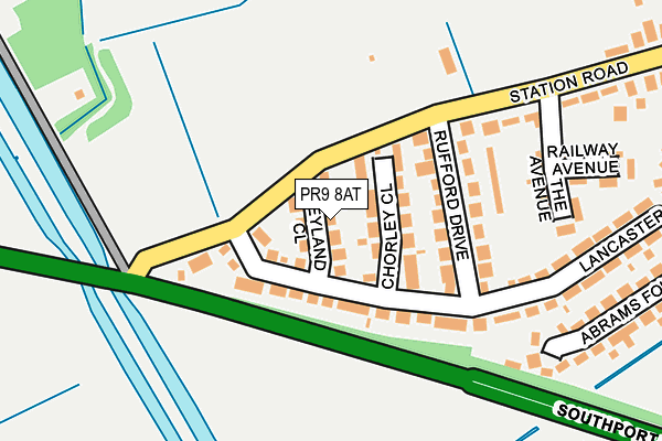 PR9 8AT map - OS OpenMap – Local (Ordnance Survey)