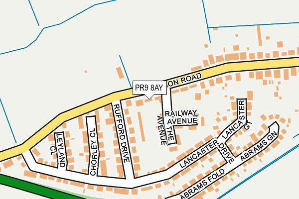 PR9 8AY map - OS OpenMap – Local (Ordnance Survey)