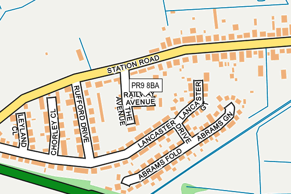 PR9 8BA map - OS OpenMap – Local (Ordnance Survey)
