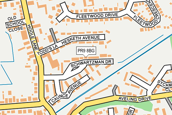 PR9 8BG map - OS OpenMap – Local (Ordnance Survey)