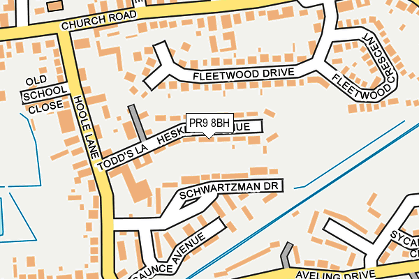 PR9 8BH map - OS OpenMap – Local (Ordnance Survey)