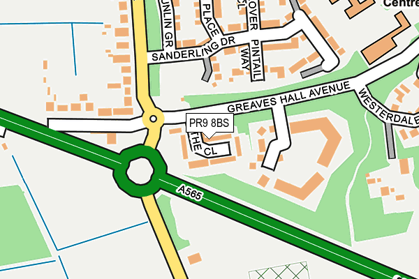 PR9 8BS map - OS OpenMap – Local (Ordnance Survey)