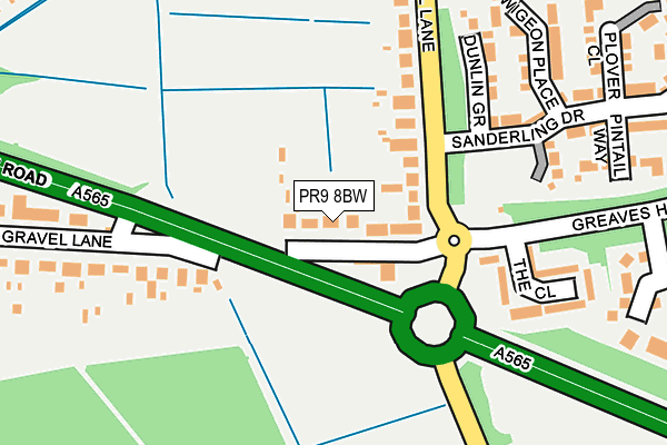 Map of ROUNDABOUT GARAGES LIMITED at local scale