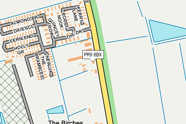 PR9 8BX map - OS OpenMap – Local (Ordnance Survey)