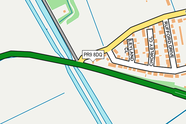 PR9 8DQ map - OS OpenMap – Local (Ordnance Survey)