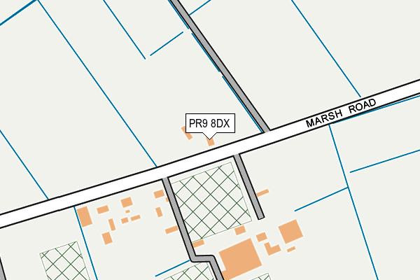 PR9 8DX map - OS OpenMap – Local (Ordnance Survey)