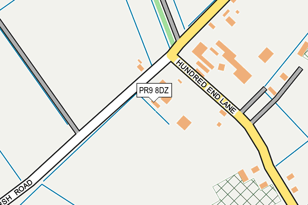 PR9 8DZ map - OS OpenMap – Local (Ordnance Survey)