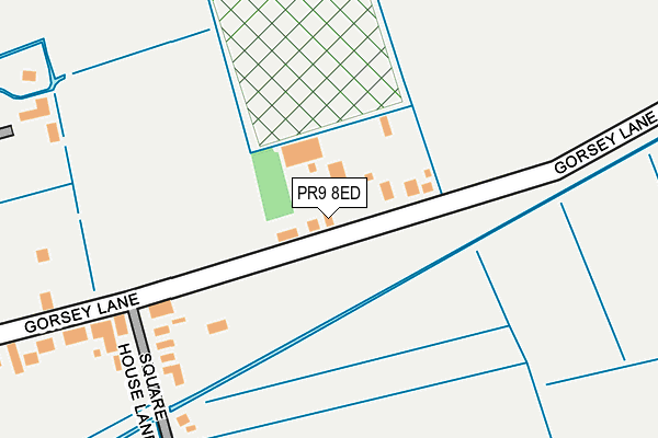 PR9 8ED map - OS OpenMap – Local (Ordnance Survey)