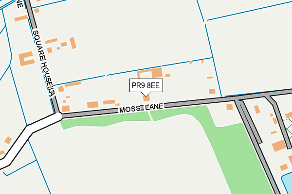 PR9 8EE map - OS OpenMap – Local (Ordnance Survey)