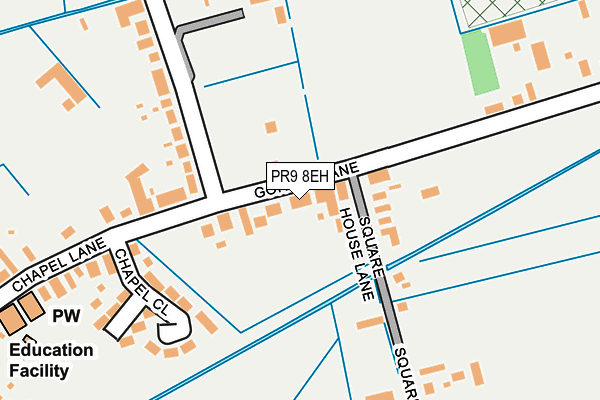 PR9 8EH map - OS OpenMap – Local (Ordnance Survey)