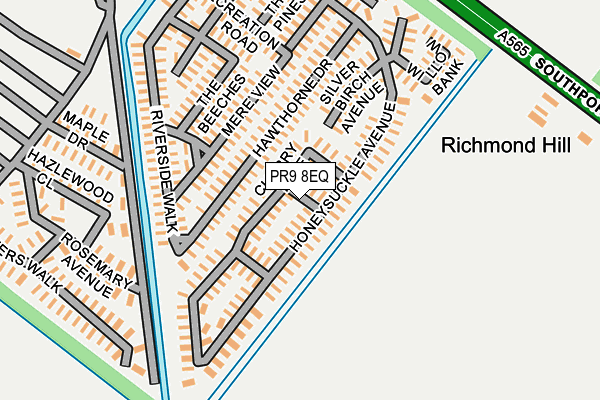 PR9 8EQ map - OS OpenMap – Local (Ordnance Survey)