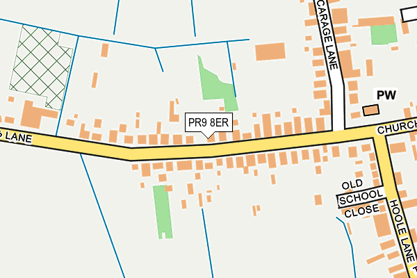 PR9 8ER map - OS OpenMap – Local (Ordnance Survey)