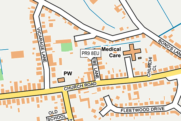 PR9 8EU map - OS OpenMap – Local (Ordnance Survey)