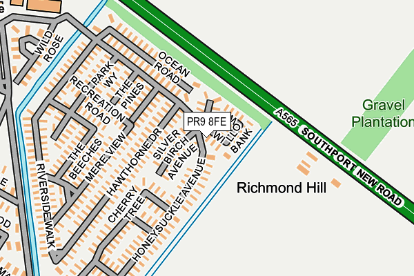 PR9 8FE map - OS OpenMap – Local (Ordnance Survey)