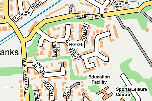 PR9 8FL map - OS OpenMap – Local (Ordnance Survey)