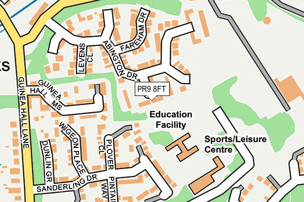 PR9 8FT map - OS OpenMap – Local (Ordnance Survey)