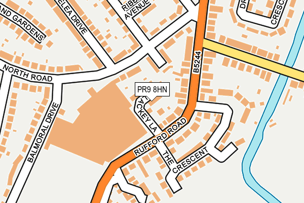 PR9 8HN map - OS OpenMap – Local (Ordnance Survey)