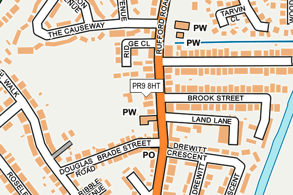 PR9 8HT map - OS OpenMap – Local (Ordnance Survey)