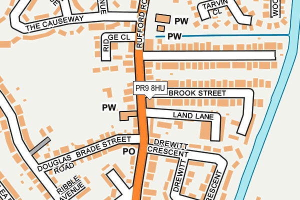 PR9 8HU map - OS OpenMap – Local (Ordnance Survey)