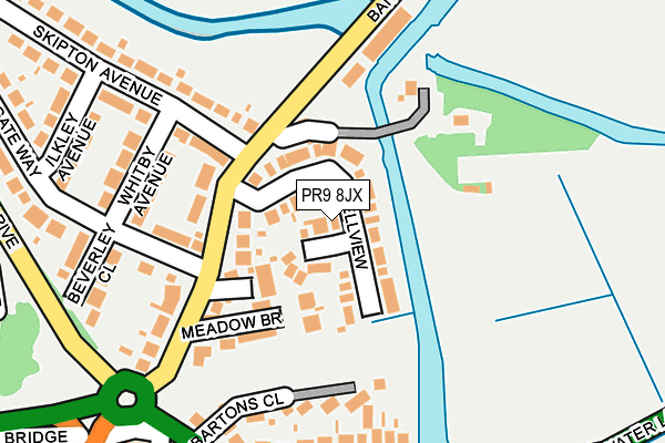 PR9 8JX map - OS OpenMap – Local (Ordnance Survey)