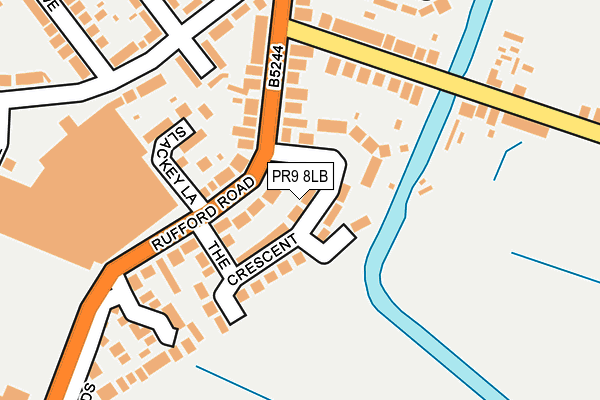 PR9 8LB map - OS OpenMap – Local (Ordnance Survey)