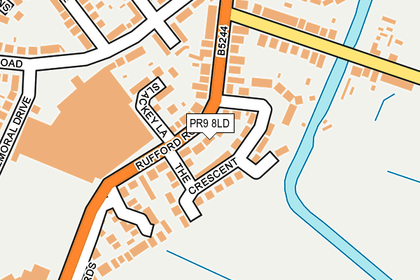 PR9 8LD map - OS OpenMap – Local (Ordnance Survey)