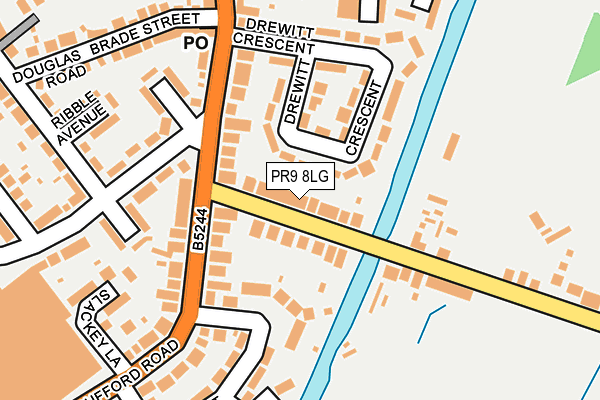 PR9 8LG map - OS OpenMap – Local (Ordnance Survey)