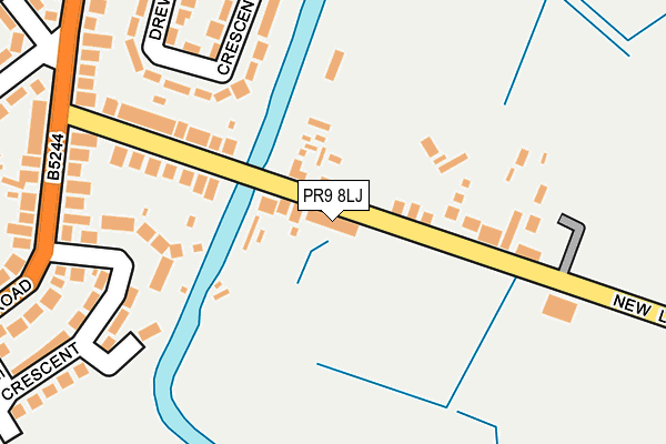 PR9 8LJ map - OS OpenMap – Local (Ordnance Survey)